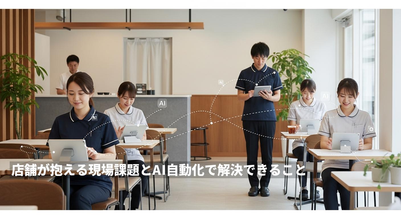 店舗が抱える現場課題とAI自動化で解決できること