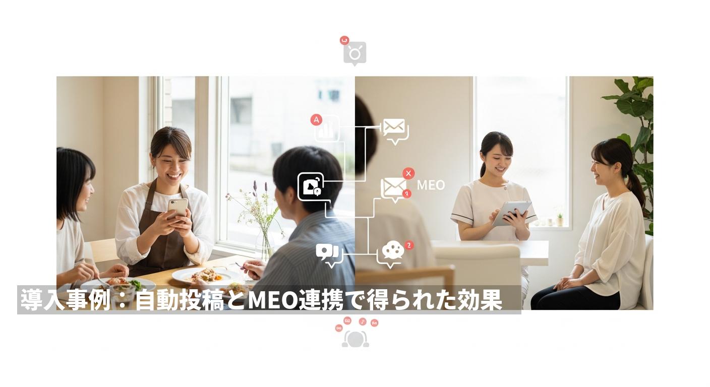 導入事例：自動投稿とMEO連携で得られた効果