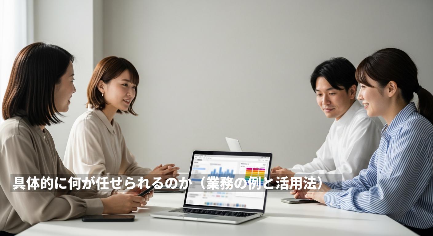 具体的に何が任せられるのか（業務の例と活用法）