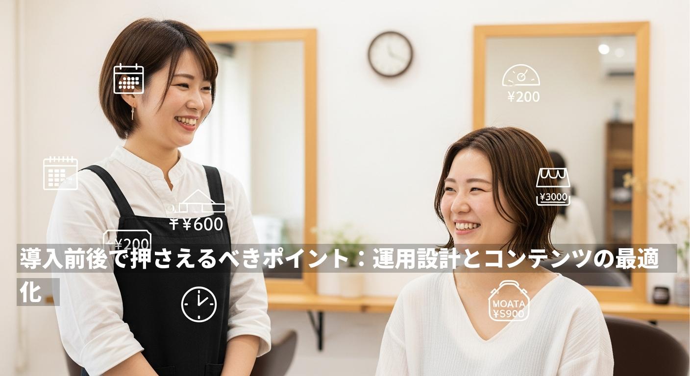 導入前後で押さえるべきポイント：運用設計とコンテンツの最適化