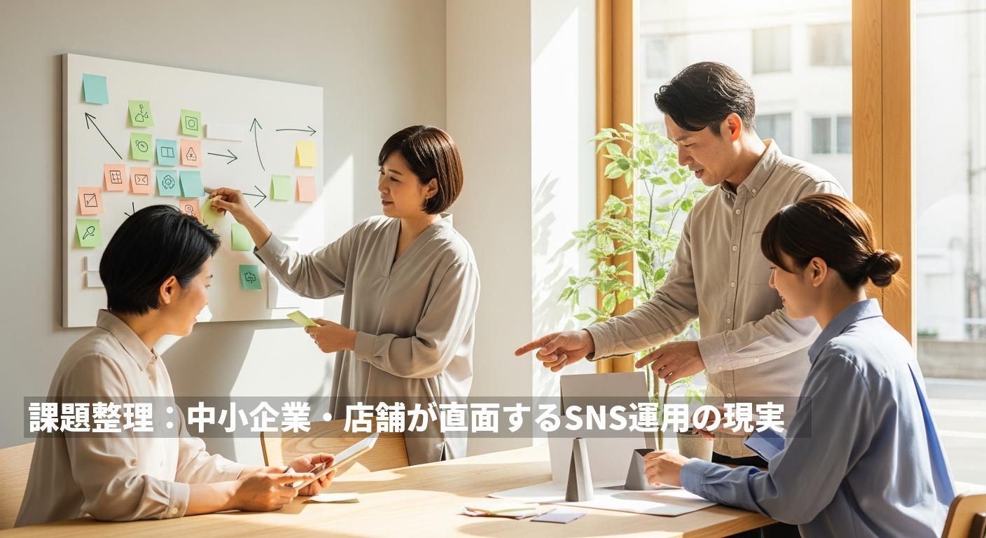 課題整理：中小企業・店舗が直面するSNS運用の現実
