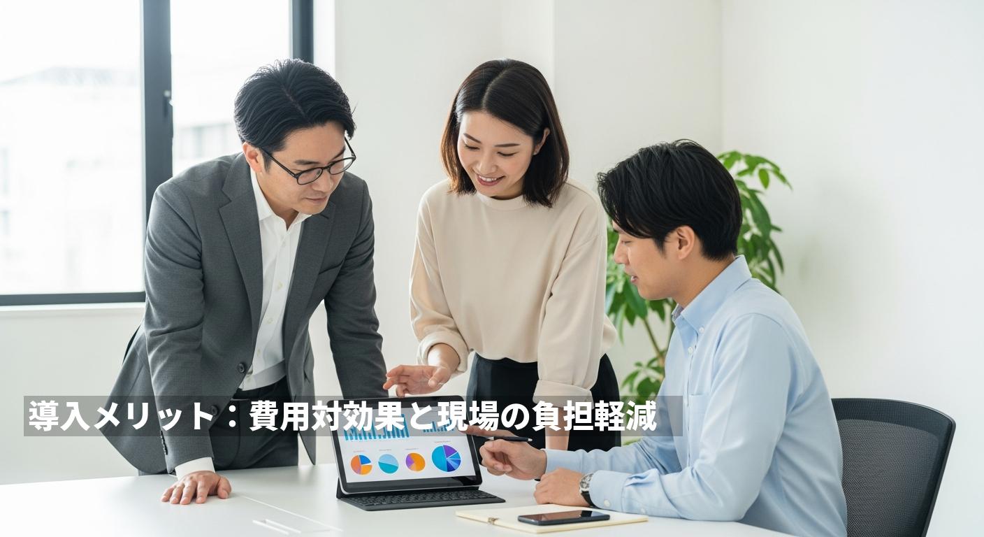 導入メリット：費用対効果と現場の負担軽減