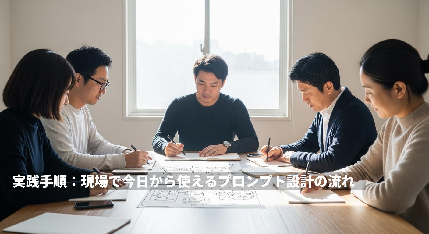 実践手順：現場で今日から使えるプロンプト設計の流れ