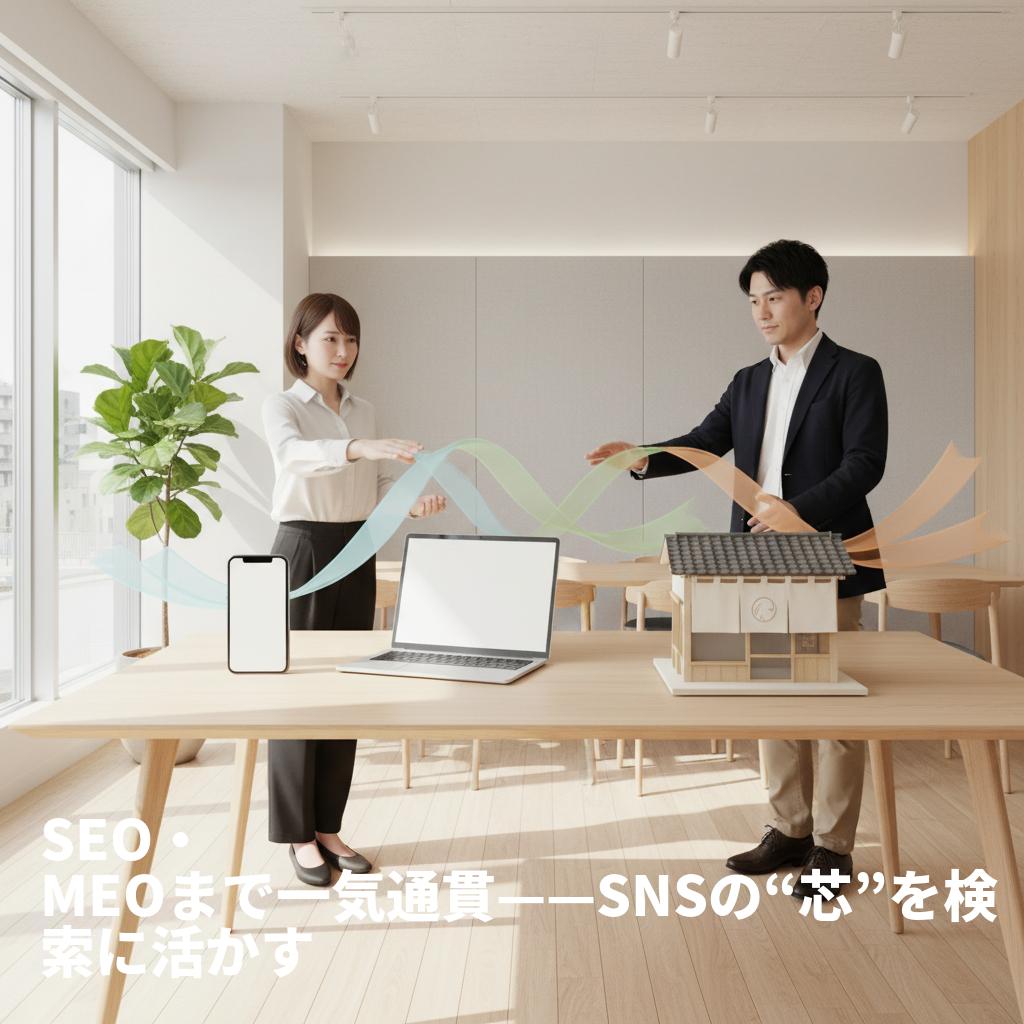 SNSにかける時間を9割減らす方法——「ゼロから考えない」運用と生成AIの実装で、投稿・SEO・MEOを一気通貫にする