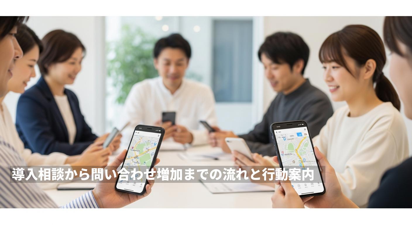 導入相談から問い合わせ増加までの流れと行動案内