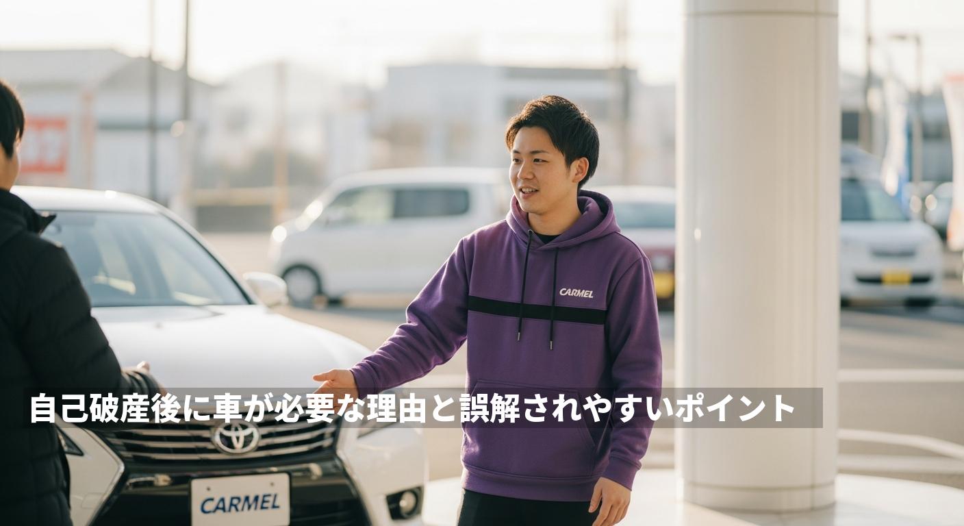 自己破産後の車購入イメージ