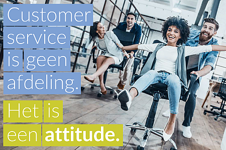 Klantgericht zijn is een attitude. Het is dus niet enkel de job van de afdeling customer service, maar een opdracht voor elke medewerker in het bedrijf.
