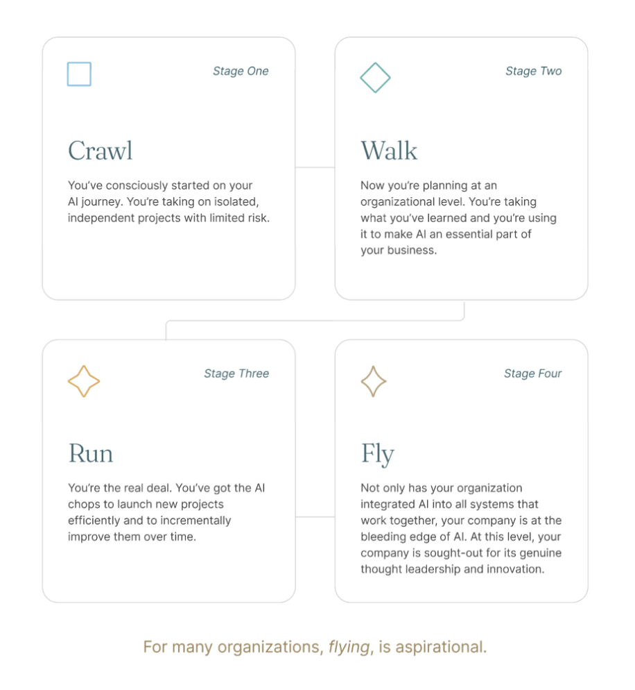 AI Maturity Model infographic