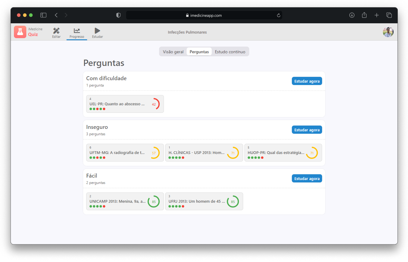 Quiz de Estudos - Página 4