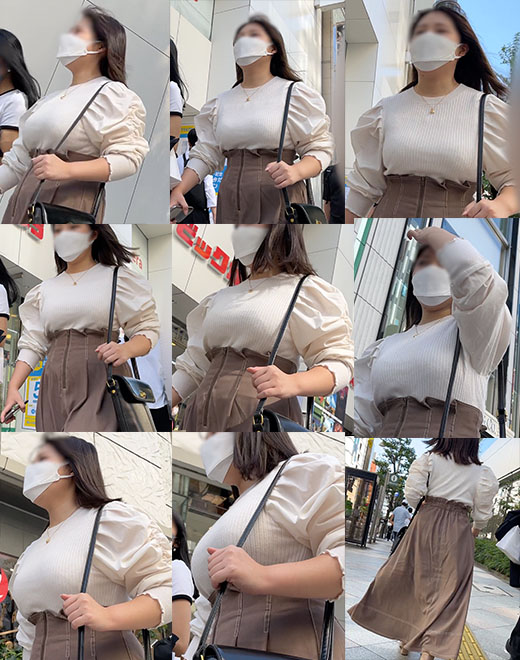 【プラチナクラス】手ブラで揺れを止めたい！上下左右に揺れまくる着衣巨乳ヤング様！ gallery photo 1