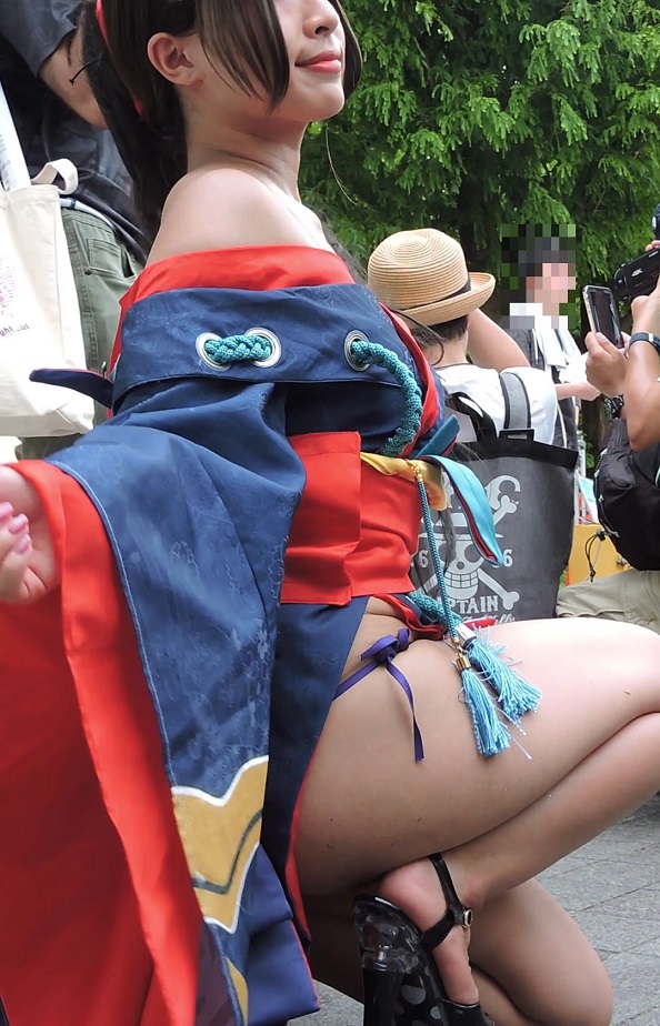 コスプレ2018夏エロい浴衣美味しそうな太もも肩出し【動画】イベント編 4820 gallery photo 6