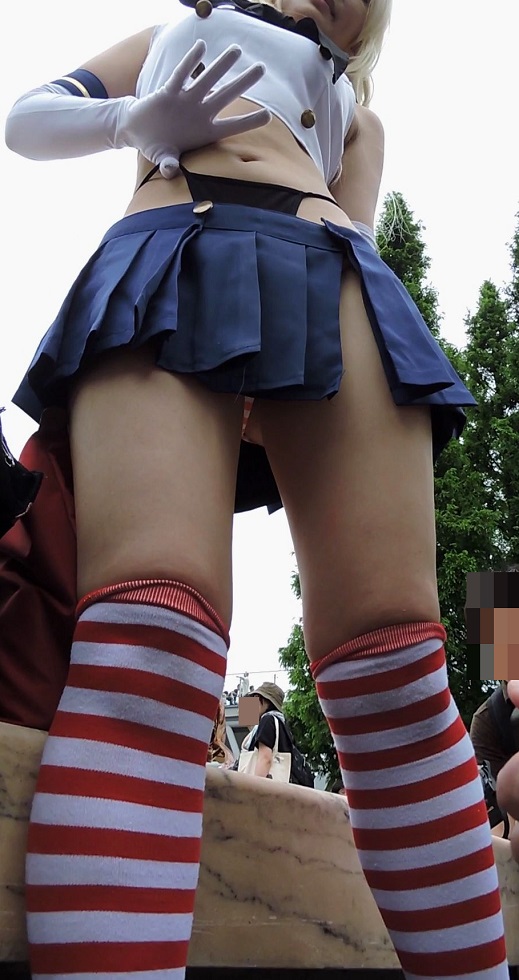 コスプレ2017夏スカートの中が見えてる？至近距離で下から【動画】イベント編 3803 gallery photo 1