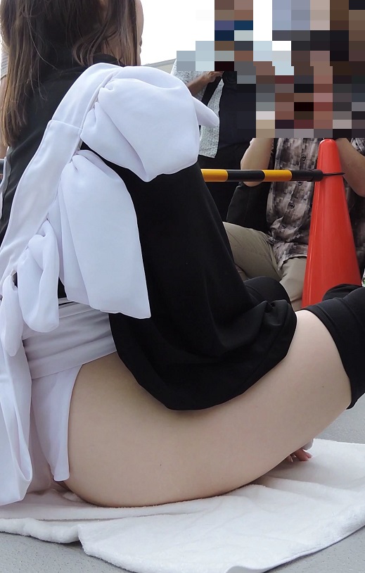 コスプレ2017夏座り開脚パンチラ食い込み巨乳おっぱい【動画】イベント編 3866