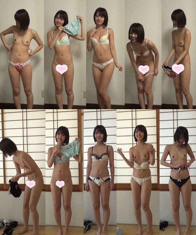 下着撮影30-2本セット★隠し撮り★★パンツ★★ブラ★★笑顔がかわいいちっぱい美女★盗撮★ポロッもあるよ★