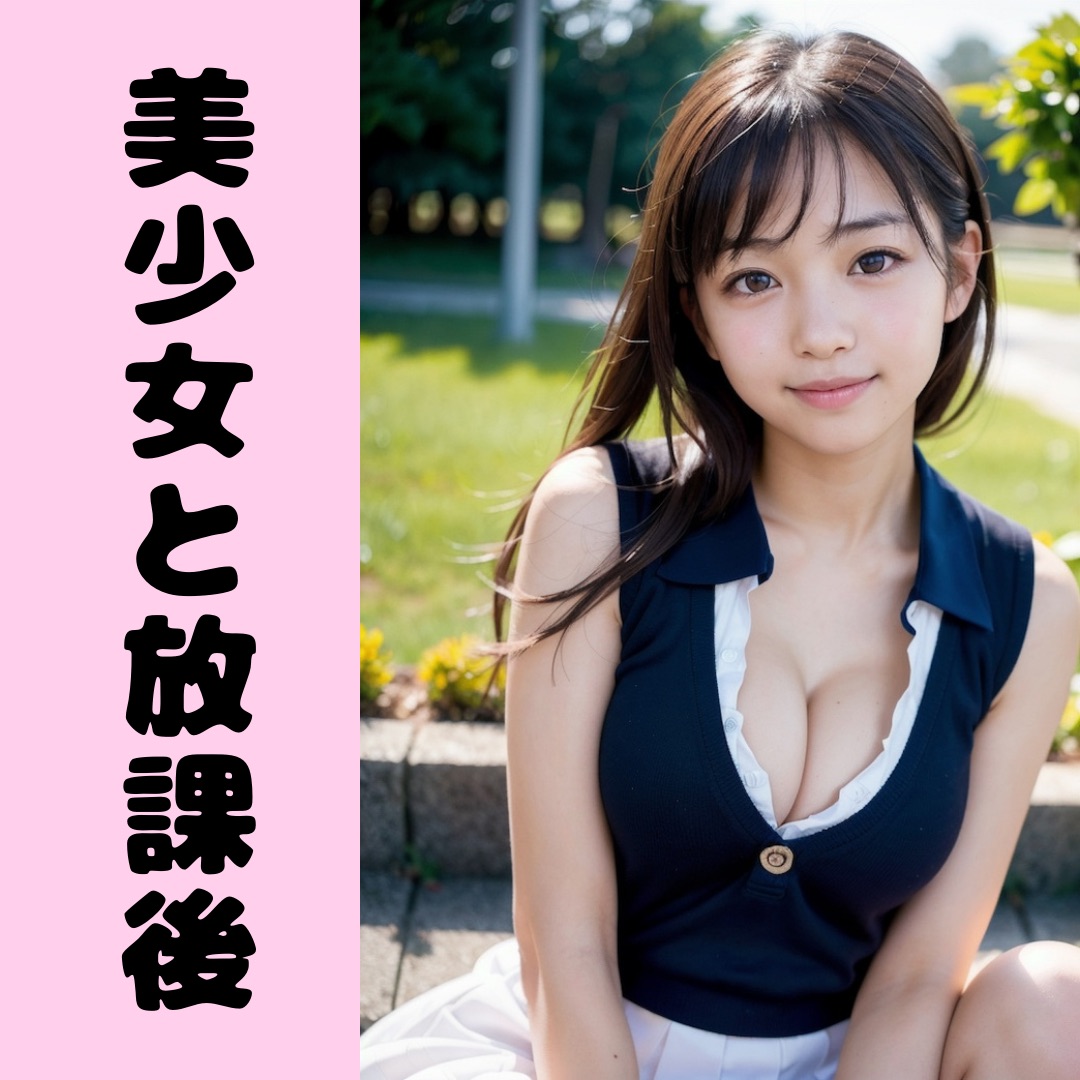 【AI生成写真集】美少女と放課後〜制服巨乳〜