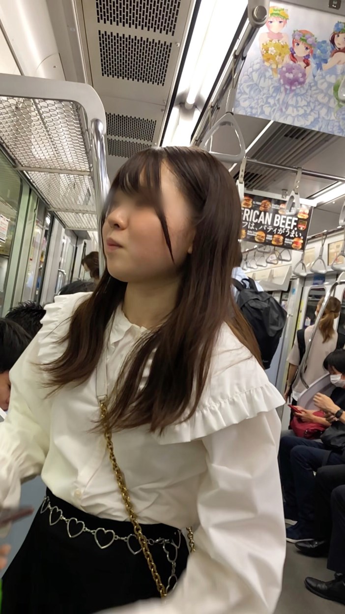 【すぐそこの眺め122_ちっぱいver】可愛らしい私服ＪＫを電車内で観察！