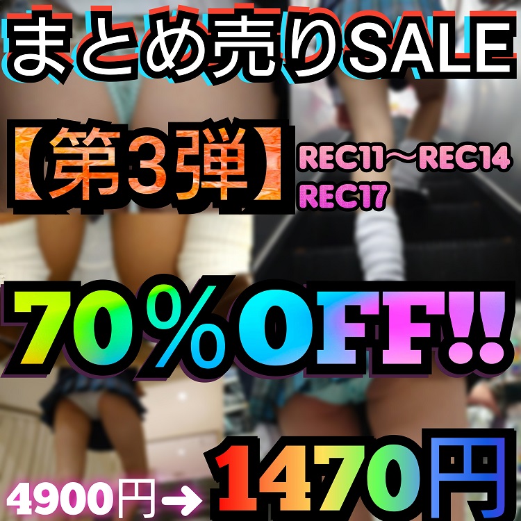 【まとめ売りSale第3弾】期間限定70％OFF!!