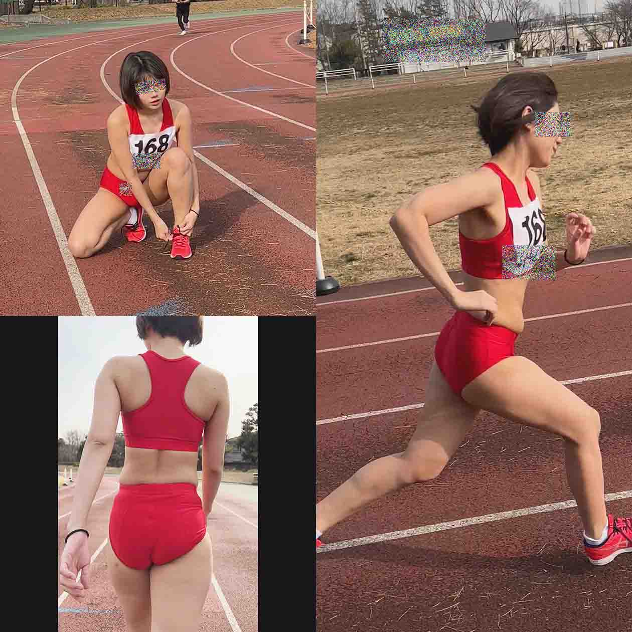 女性陸上選手盗撮チカン①　2023年某春季大会800m関東地区予選出場≪鍛え上げられた身体観察→競技場施設内で過激すぎる性交≫ gallery photo 1