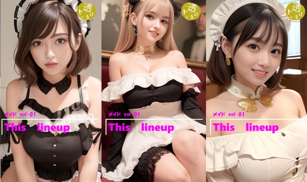 メイド姿の美少女の着衣を、ジワジワと透けスケに♥（maid-vol_01） gallery photo 3