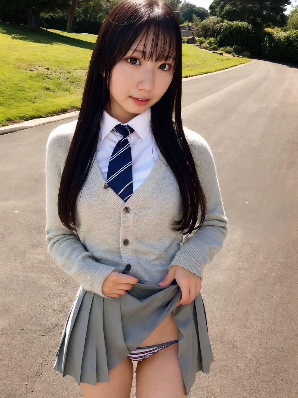 いろんな所でパンツを見せてくれる女の子ちゃん