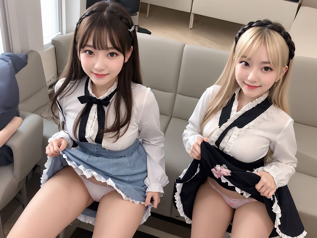 控室でパンツを見せてくれる系アイドル