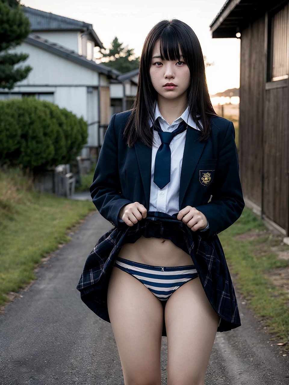 田舎でパンツを見せてくれる素朴な女の子たち gallery photo 2