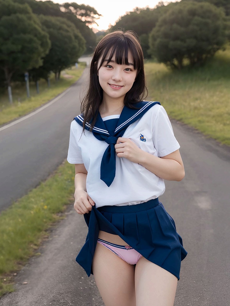 田舎でパンツを見せてくれる素朴な女の子たち gallery photo 5