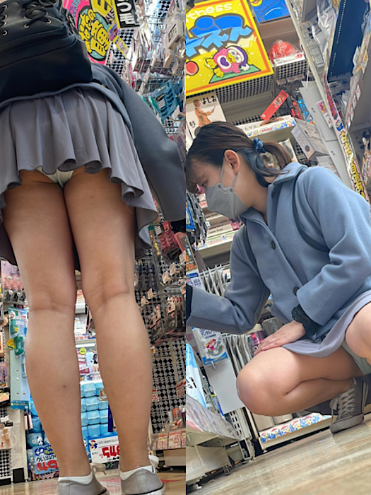 ド◯キに入っていくえちえち太もも生娘の無防備パンツの盗撮に成功！！最近の女の子はこんなに大胆にお股を広げて座る