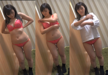 【盗撮】S級巨乳黒髪美女の着替えを盗撮！！！！！！！！！