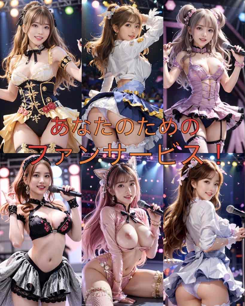 アイドルたちの過激ショー！ 〜エッチなファンサービス〜