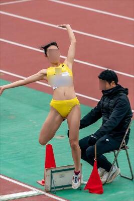 陸上競技　100ｍ　2名分と走り幅跳び