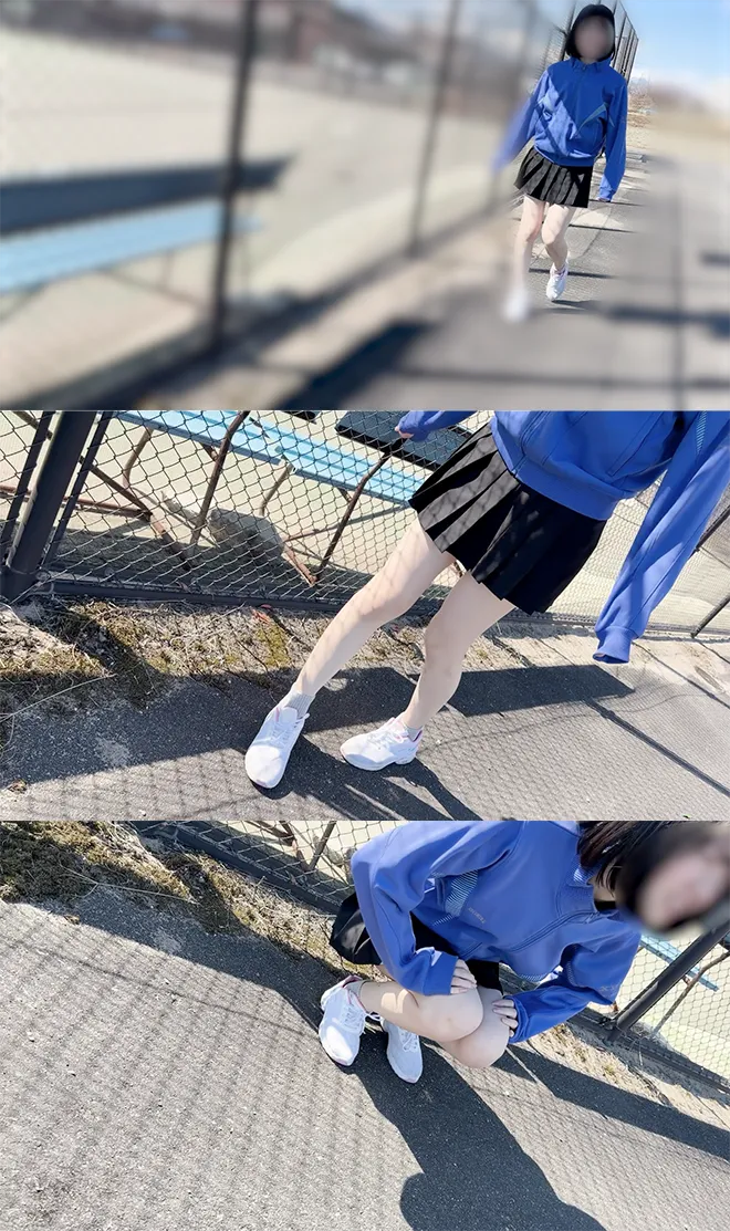 【丸見え】セーラーでストレッチ！かわいいおぱんつ丸見えで大絶景！プリケツ最高！