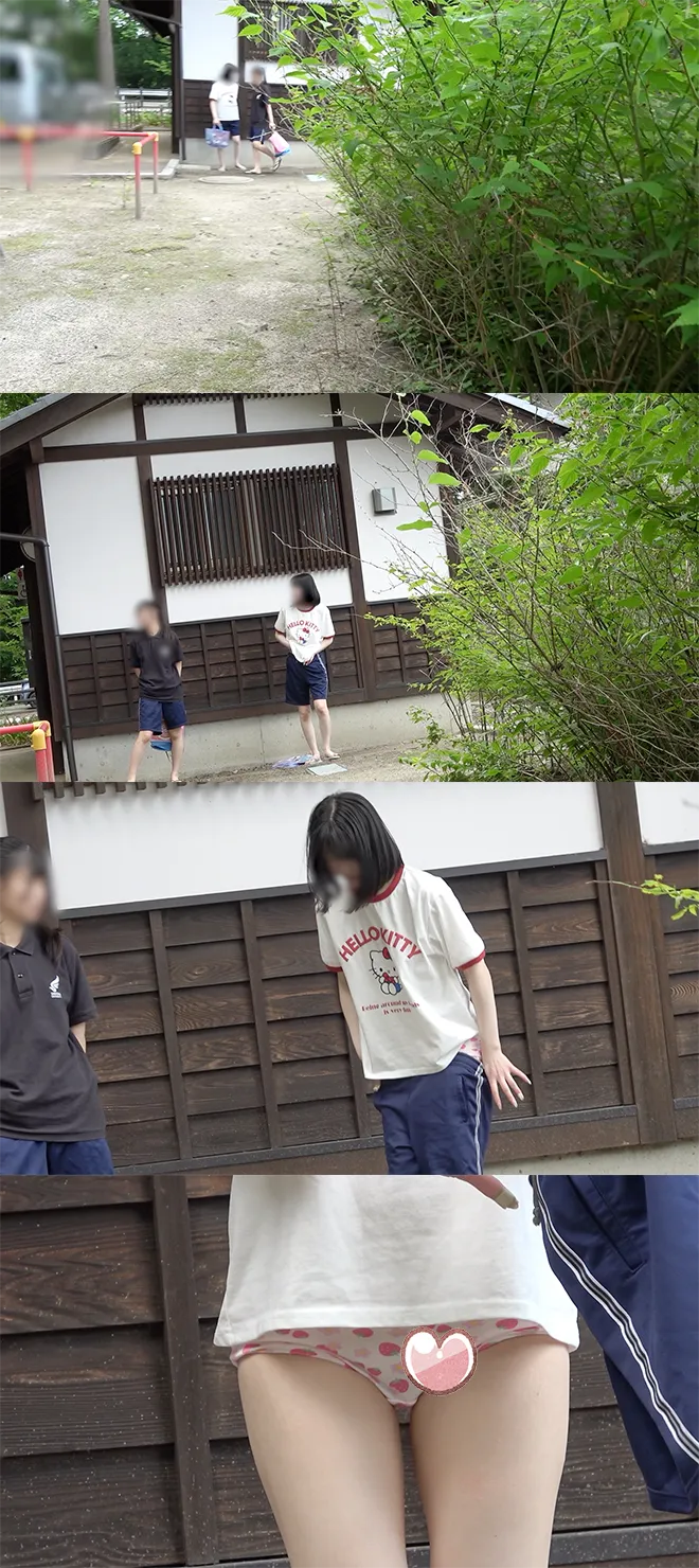 【7月11日だけ７８０円！】神社の裏でスク水お着替え！2人のおっぱいおま○こプリケツ拝み倒し！！