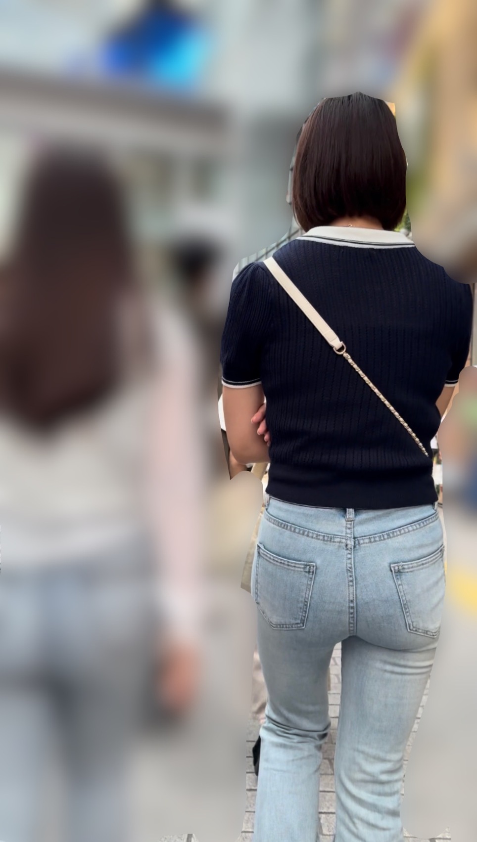 デニム女子コレクションVol.163 薄いブルーの春服コーデ美デニムのお姉さん達2選！