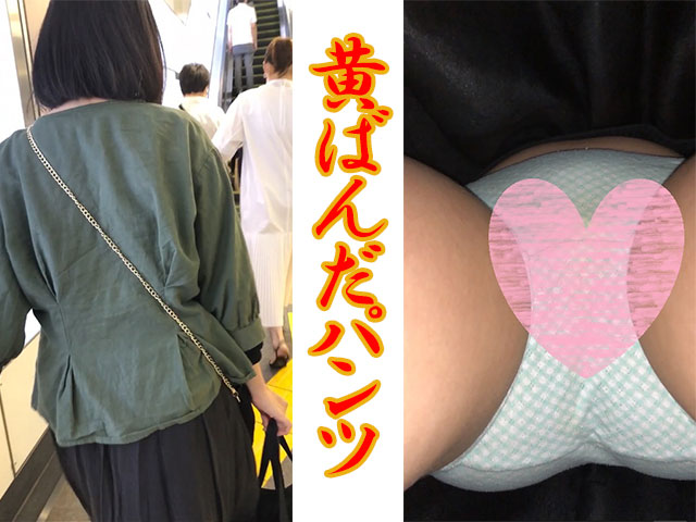 【アイドルの黄ばんだパンツ】最高画質の超接写パンチラ！