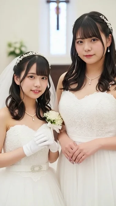 【動画】火花散る花嫁バトル――巨乳vs貧乳、あなたはどちらを選ぶ？