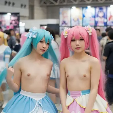 【動画】コミケ会場でぽろり 美少女コスプレイヤー 総勢58人 vol.1