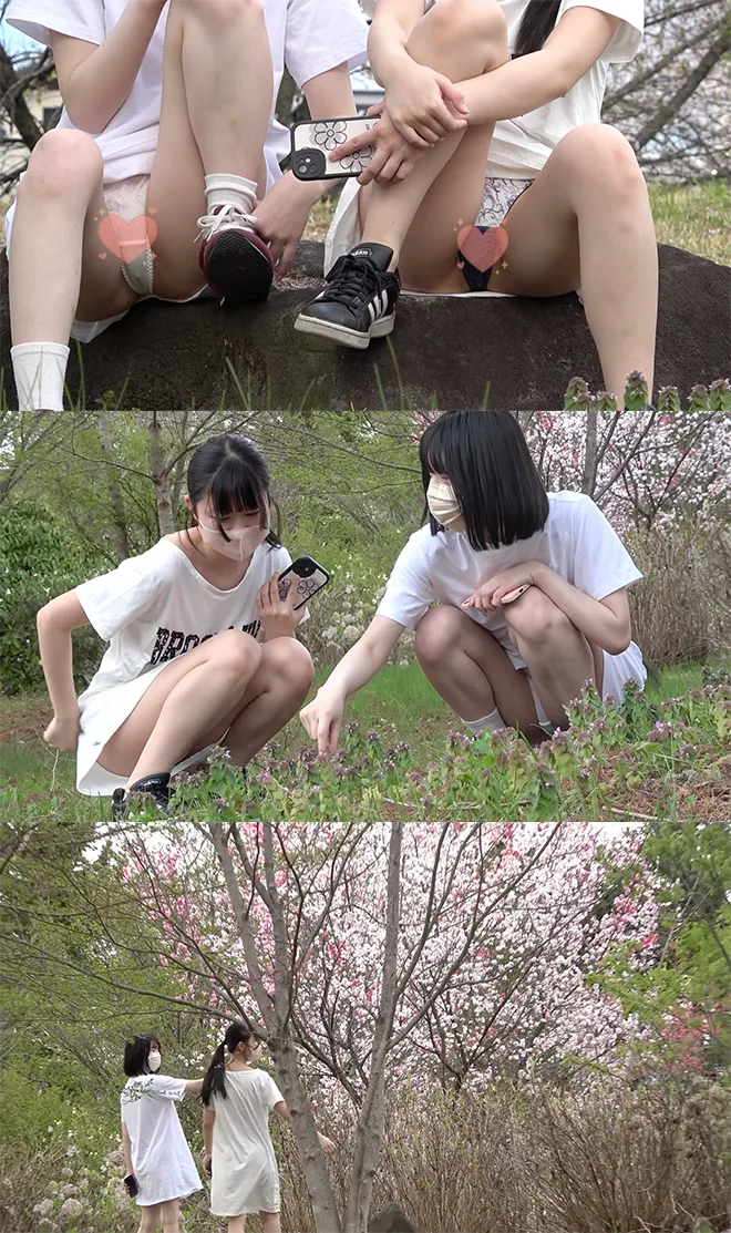 【10日まで2人目出し！】お花見ワンピの無防備女子！Tバックでノーブラおっぱいまでゲット！