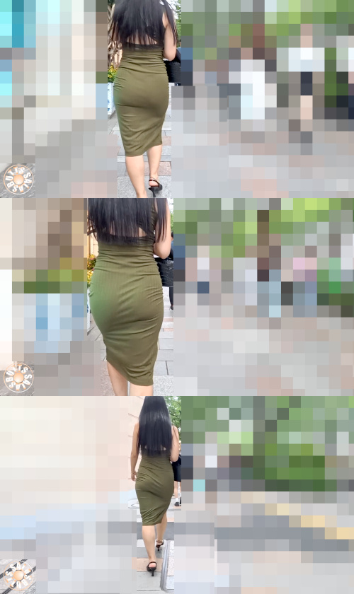 【4K高画質】スリット深めのJDワンピ