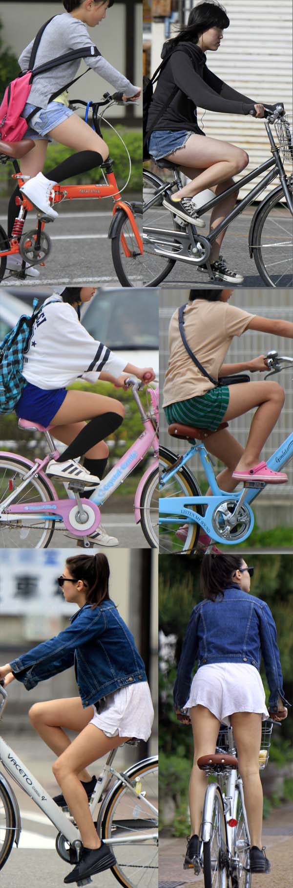 【再販】街にあふれる美脚を追って…美脚の自転車09～11セット gallery photo 1