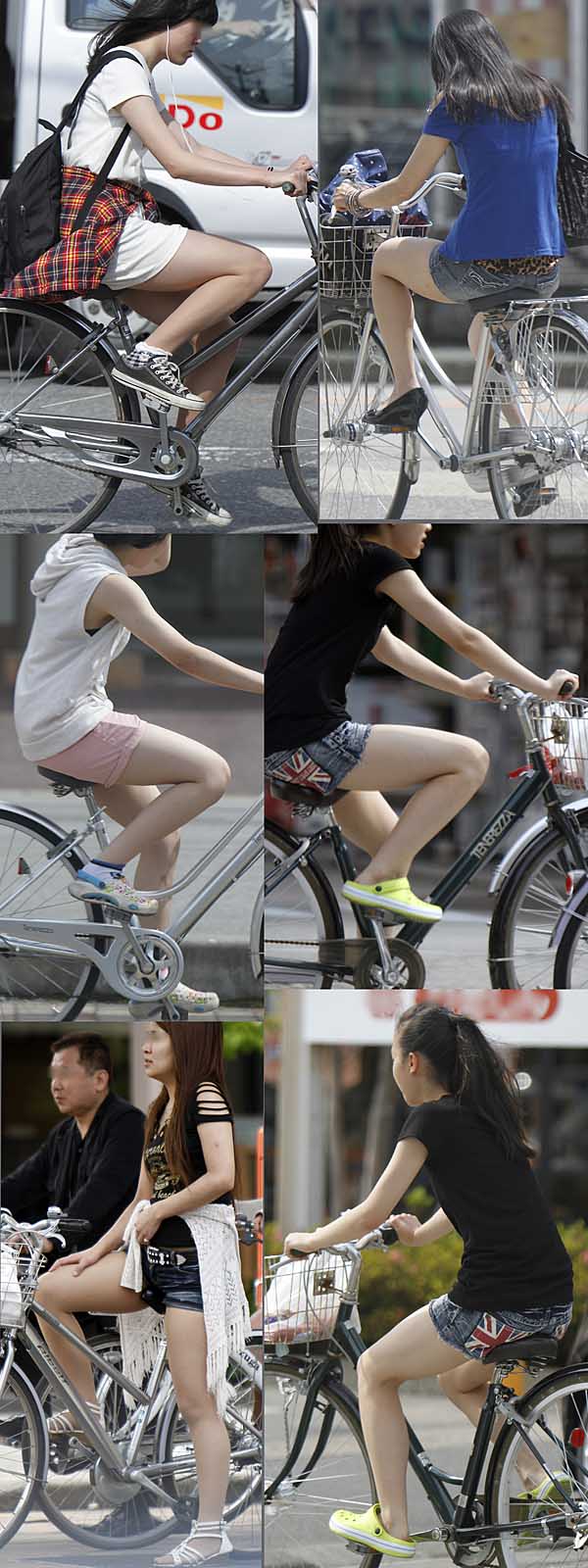 【再販】街にあふれる美脚を追って…美脚の自転車09～11セット gallery photo 2