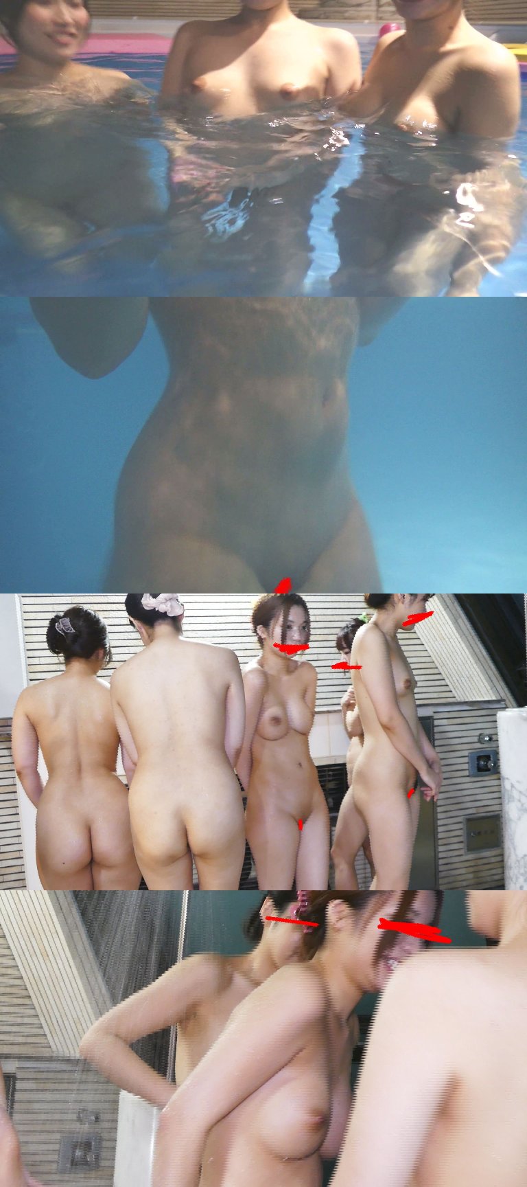 【裸の女子会盗撮】神奈川温水プール貸し切り風呂女子大生隠し撮り
