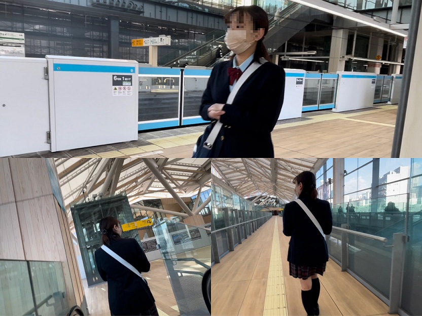 連日JK盗撮⑰～駅で見掛けたロリ系JK～ gallery photo 3