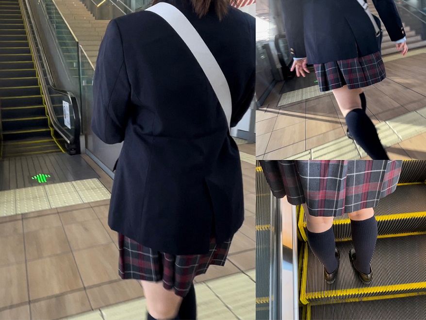 連日JK盗撮⑰～駅で見掛けたロリ系JK～ gallery photo 4