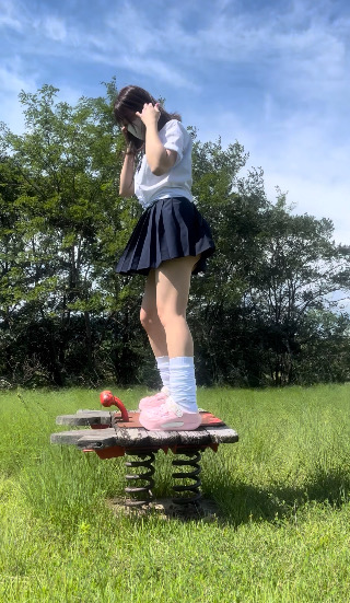 ルーソギャルJK強風の奇跡（笑）