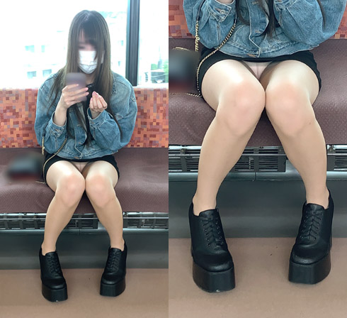 パンチラを警戒するも何度も白パンツを見せてしまうドエロいお姉さん（其の三）