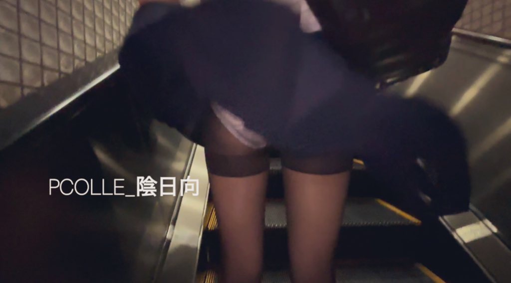 陰日向Vol.7 豪快神風‼︎黒タイツ清楚セーラー服JK（風チラ・水平めくり・ライトアップ）【貴重な1日分】