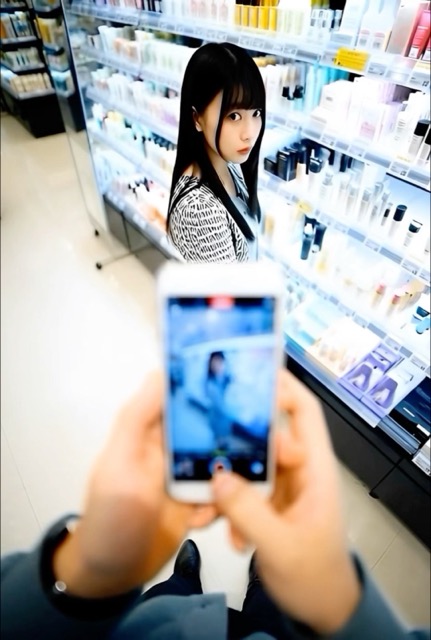 盗撮 逆さ巡回「K風,JD,お姉さん3名分」