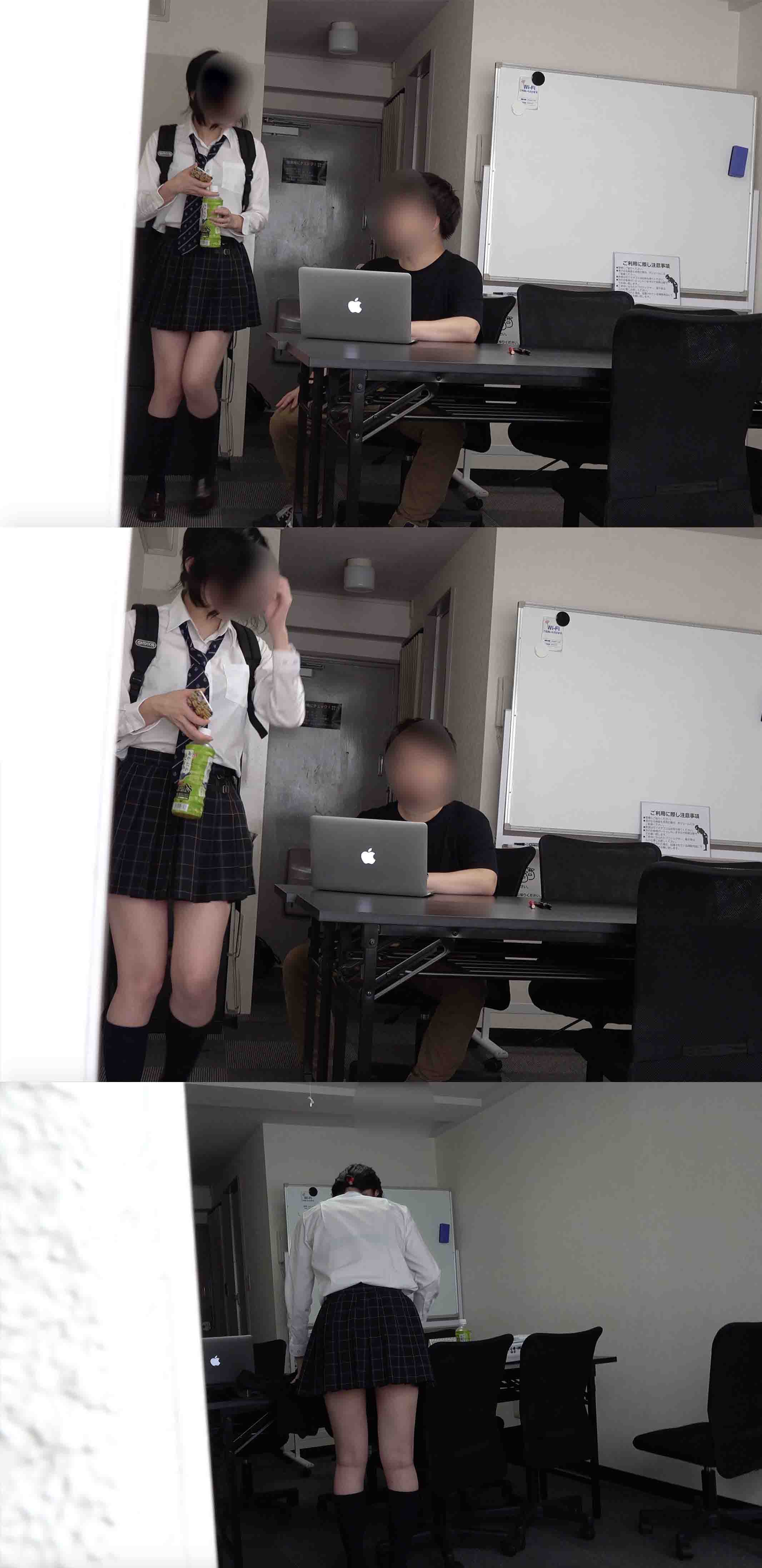 【再販】【美脚ミニスカ制服女子◯生】ベランダから盗撮!生着替え! gallery photo 1