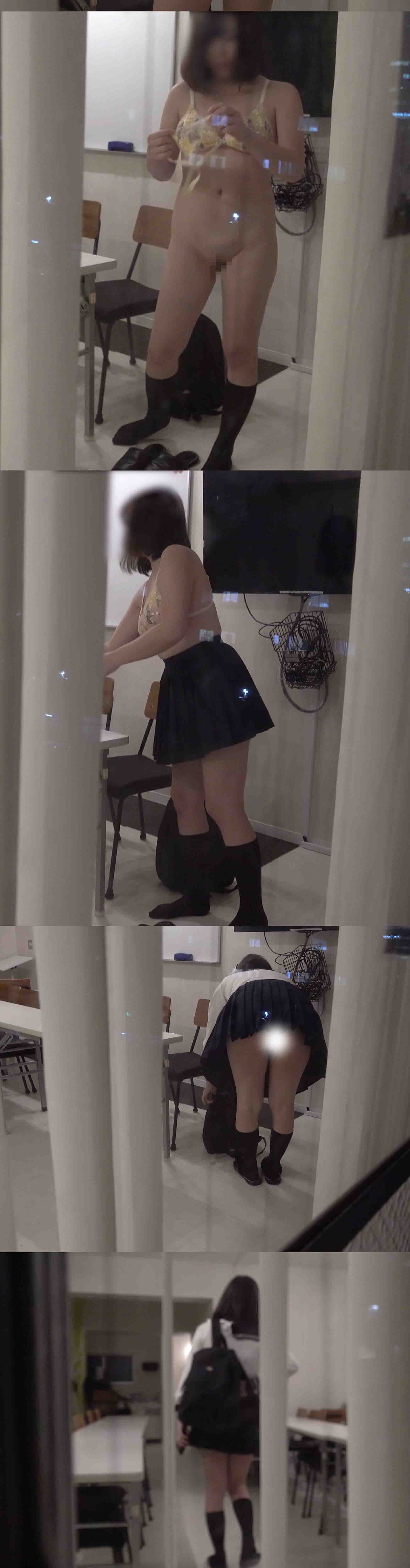 【4Kミニスカ制服女子◯生】獲物物色!学習塾の生着替盗撮! gallery photo 6